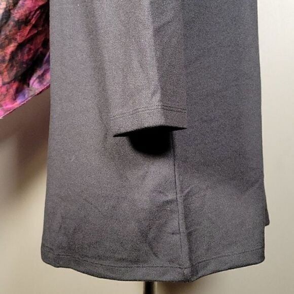 NWOT Denim & Co. Heavenly Jersey Round Neck 3/4 Sleeve Tunic Sz M - Picture 7 of 12